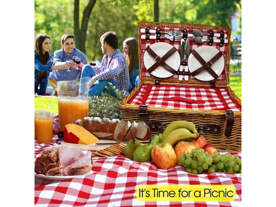 Cesta de Piquenique para Chá da Tarde Cestas Pequenas em Grande Quantidade Cesta Italiana