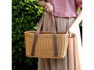 Cesta de Piquenique com Manta Pequenos Favores de Piquenique Kit de Mochila de Cavacos de Madeira Feito à Mão