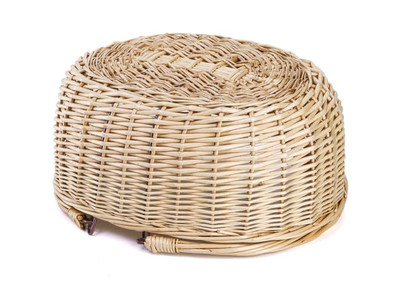 Cesta de Armazenamento de Frutas para Piquenique 4 Pessoas Vime Resfriador Brinquedo Infantil Pequeno