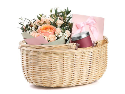 Cesta de Armazenamento de Frutas para Piquenique 4 Pessoas Vime Resfriador Brinquedo Infantil Pequeno