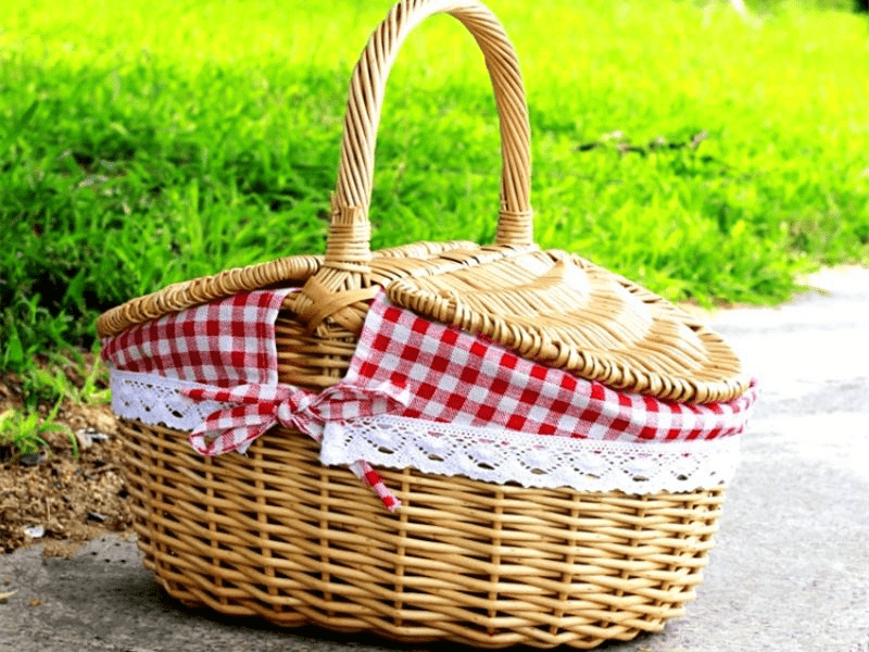 Cesta de Vime Tradicional