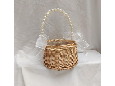 Cesta de Piquenique e Manta Rosa Claro Cesta de Mesa Dobrável de Madeira Vime