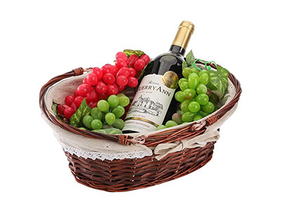 Pacote de Isolamento de Piquenique Cesta de Salgueiro Única Cestas em Forma de Coração Fácil de Carregar