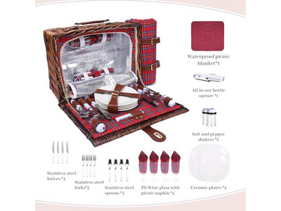 Cesta de Compras de Piquenique de Plástico Redonda com Tampa Personalizada Cooler Cozinha Armazém