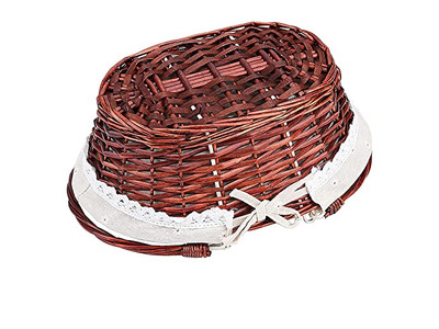 Cesta de Piquenique Portátil ao Ar Livre Conjunto de Vime de Rattan Mala