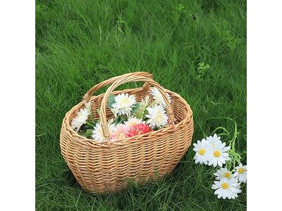 Conjunto de 4 Cestas de Piquenique de Vime com Isolamento Duplo de Grande Capacidade