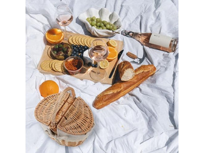 Cesta de Piquenique de Brinquedo com Comida Cestas Individuais de Vime Baratas Pequenas para Retirada